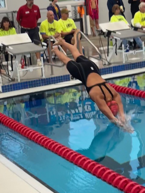 A person diving into a poolDescription automatically generated